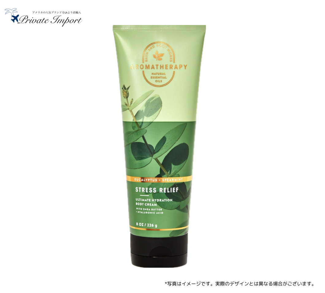 【Bath and Body Works / バスアンドボディワークス】【アロマセラピーシリーズ】Body Cream - EUCALYPTUS SPEARMINT / ボディークリーム - ユーカリスペアミント